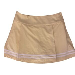 calla Lemon  Cream Skort - 6 yellow ,cream.  .NWT , nylon spandex